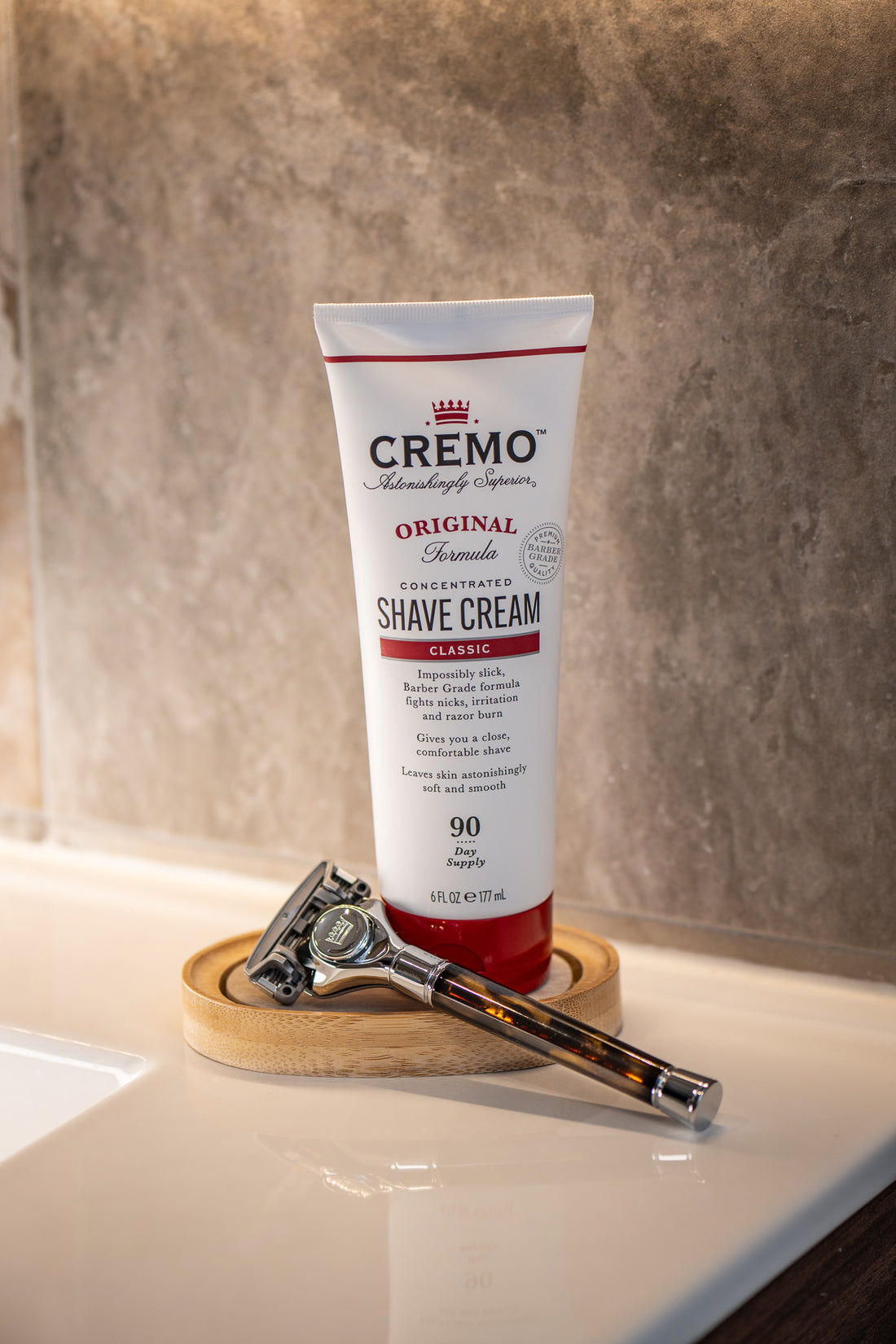 Cremo Tortoiseshell Razor | Barber Quality Shave at Home