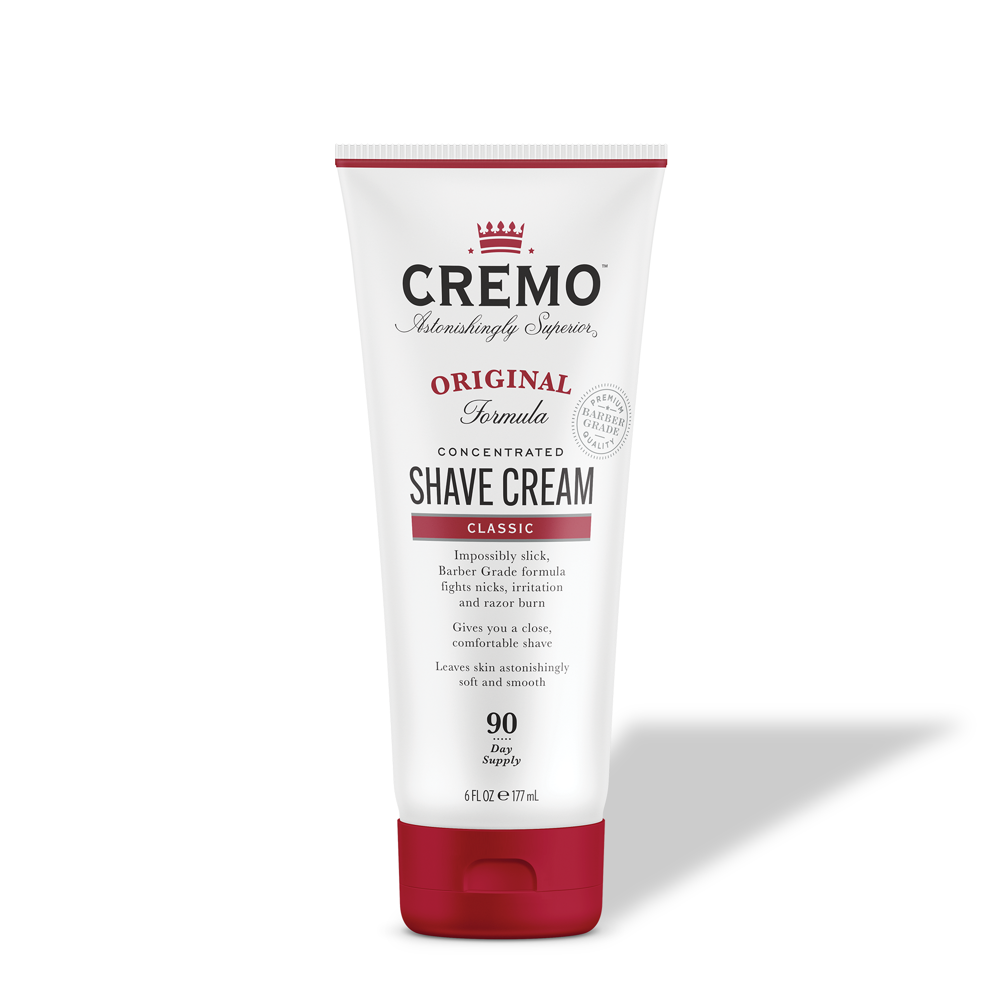 Front view of Cremo Original Shave Cream.