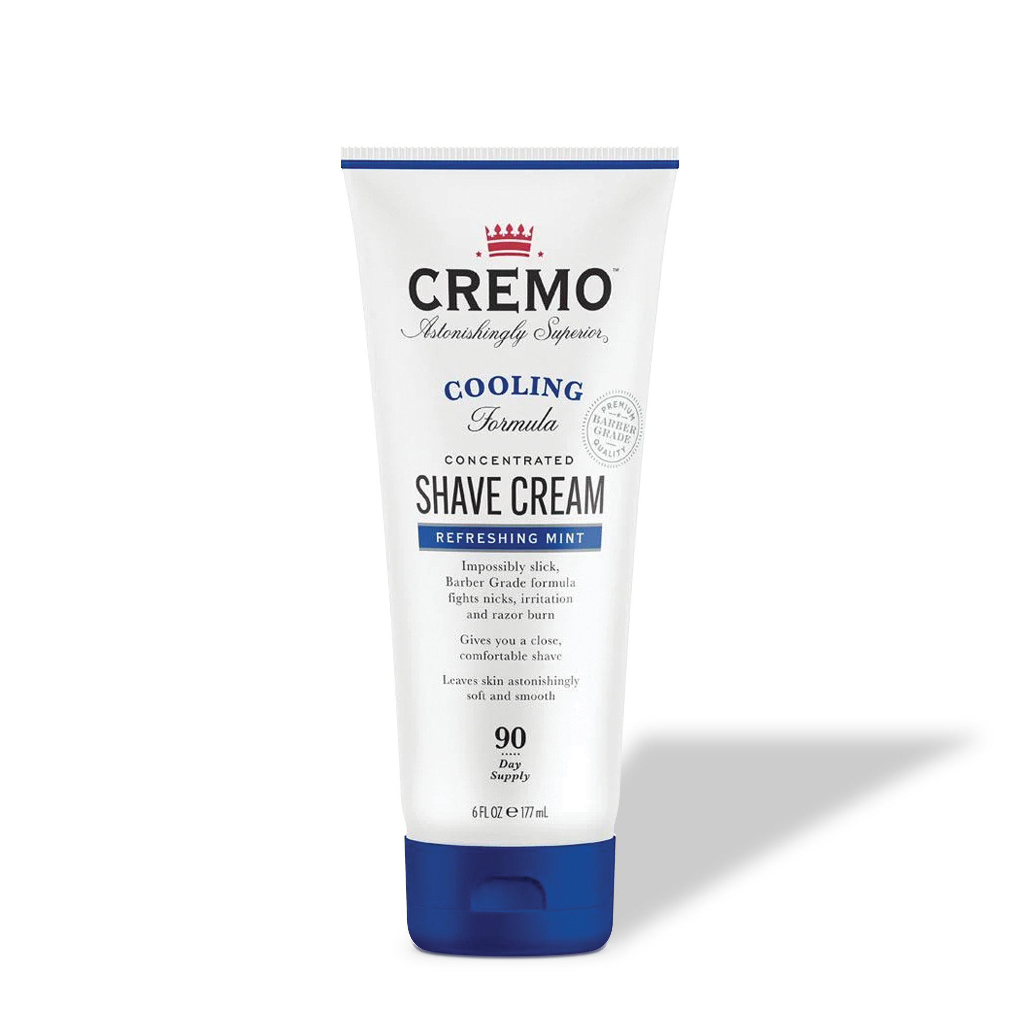 Front view of Cremo Cooling Shave Cream.