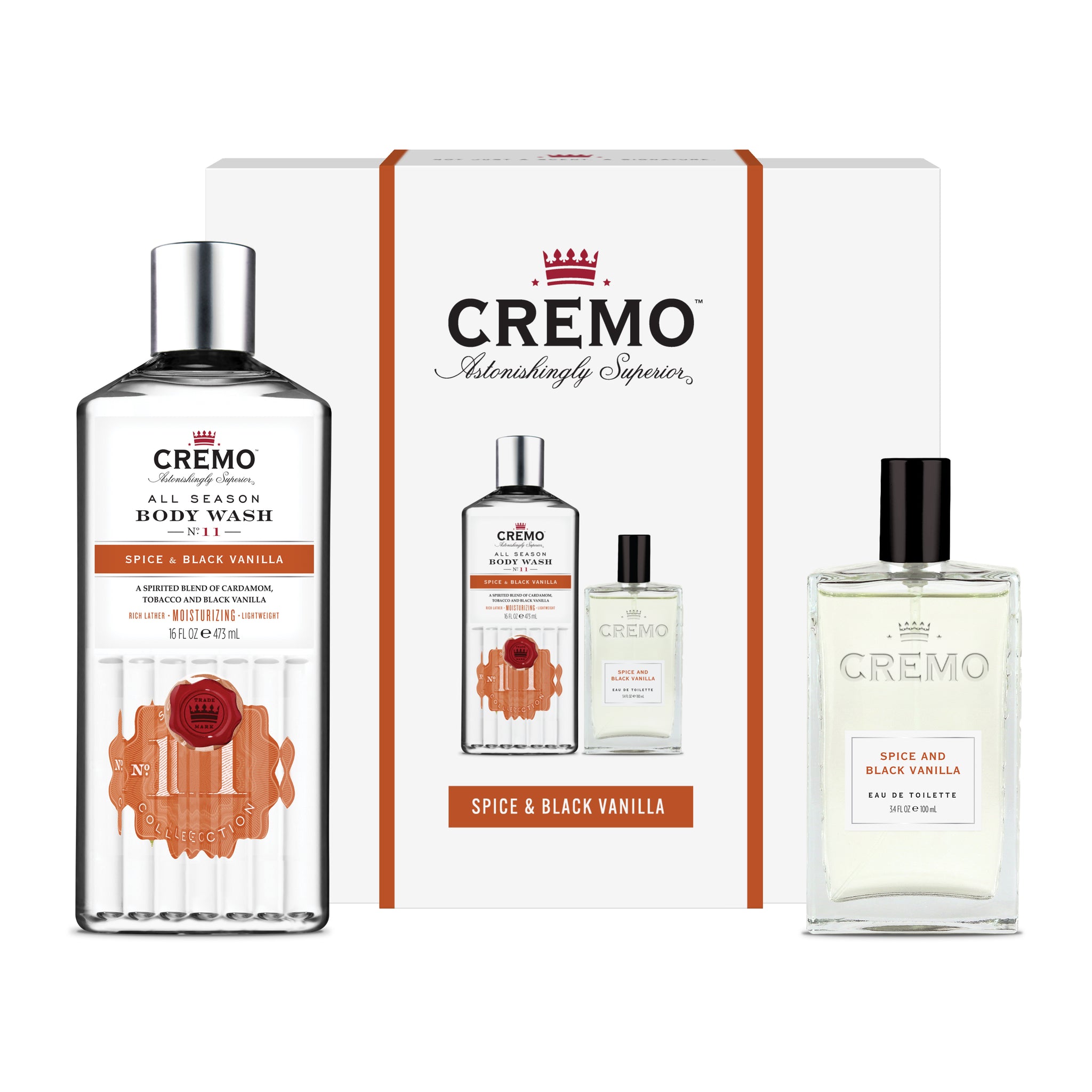 Spice & Black Vanilla Body Wash & Cologne Giftset