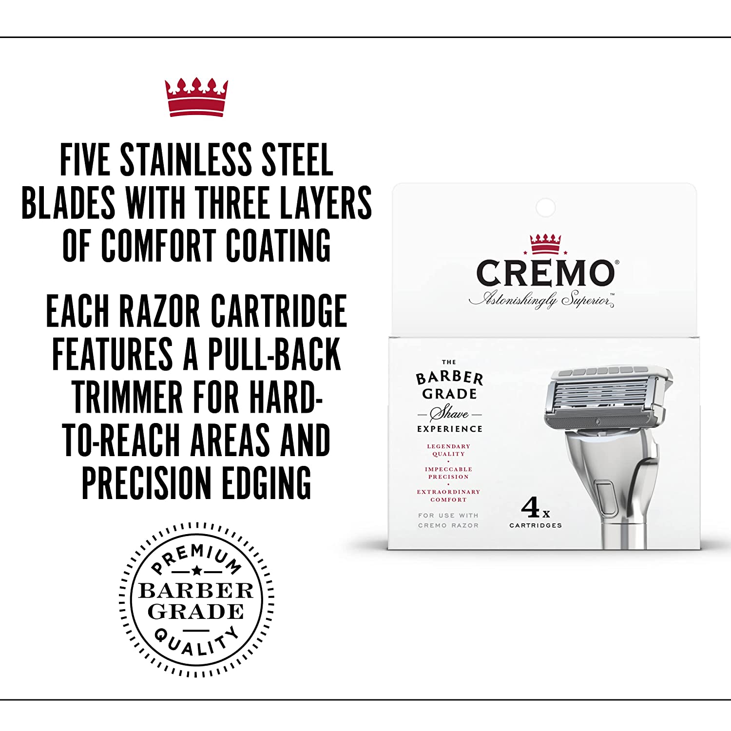 Cremo Barber Grade Razor Refills